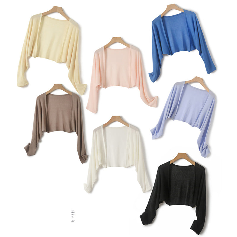 Cardigan estivo in lino senza bottoni