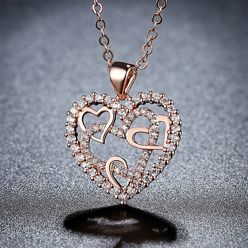 Collana di cuori ad incastro