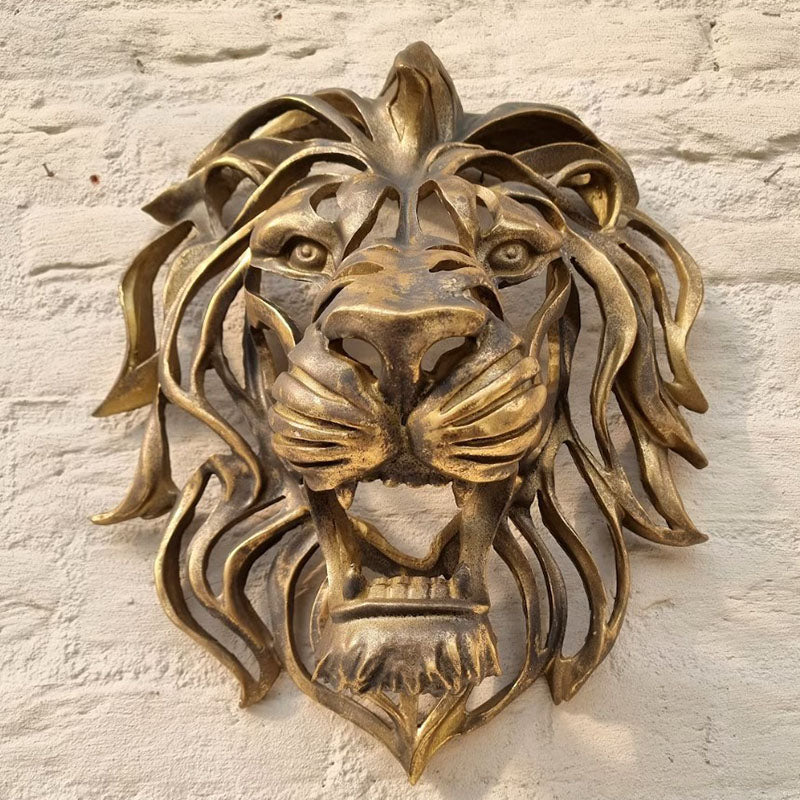 🦁Testa di leone da parete art