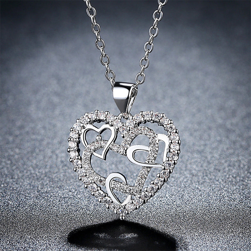 Collana di cuori ad incastro