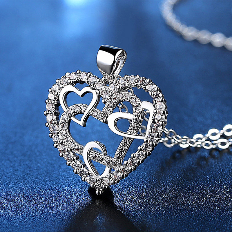 Collana di cuori ad incastro