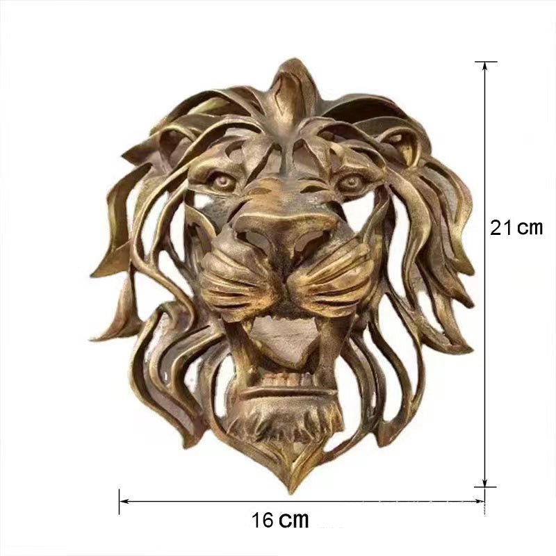🦁Testa di leone da parete art