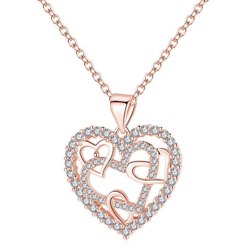 Collana di cuori ad incastro
