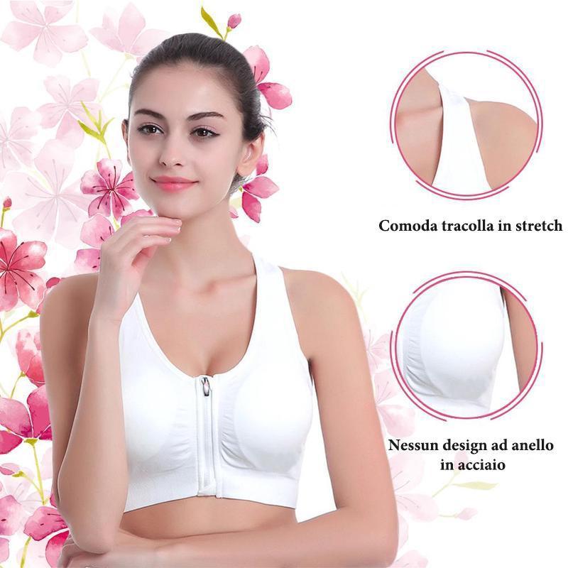 Reggiseno comfort con cerniera magica