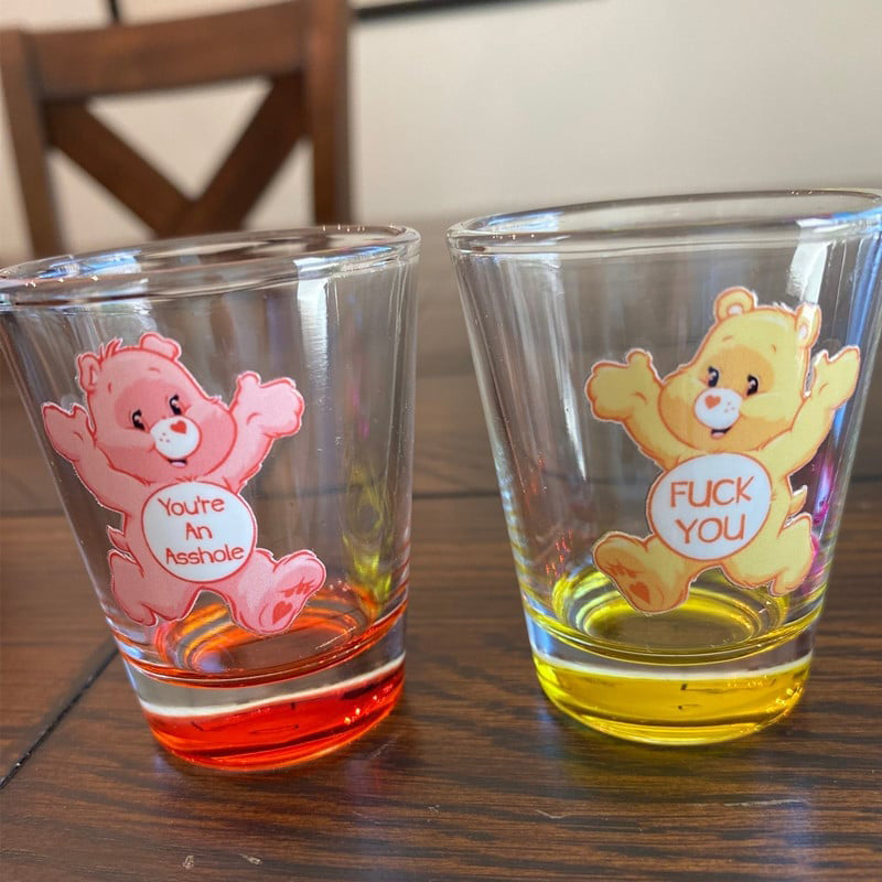 Bicchieri da shot Swear Bears, 6 pezzi