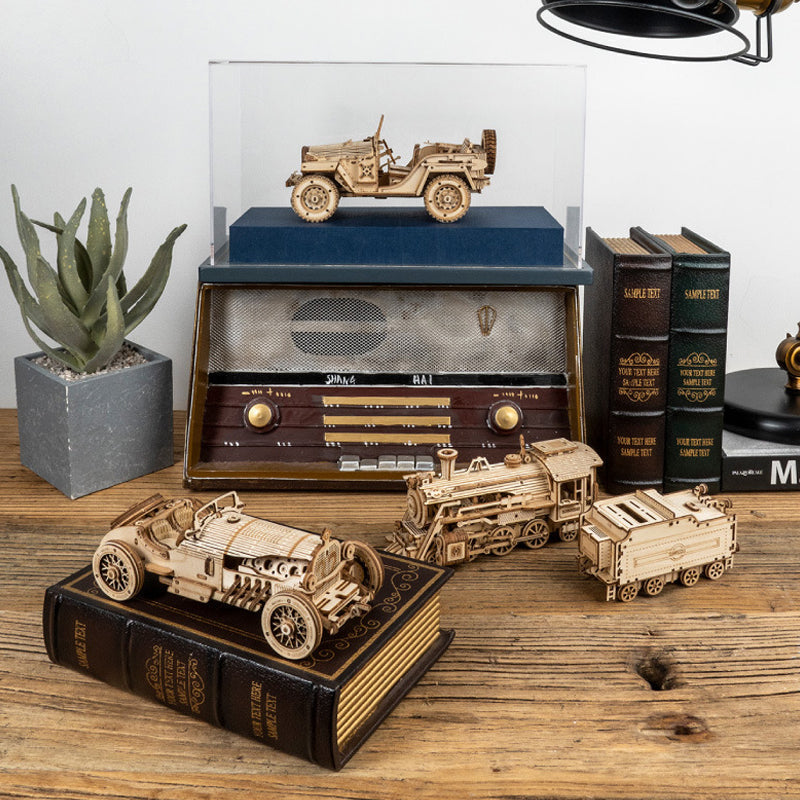 Set di puzzle modello meccanico in legno super