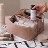 Borsa cosmetica da viaggio in pelle portatile