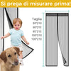 Tenda per porta in rete magnetica anti zanzare e insetti