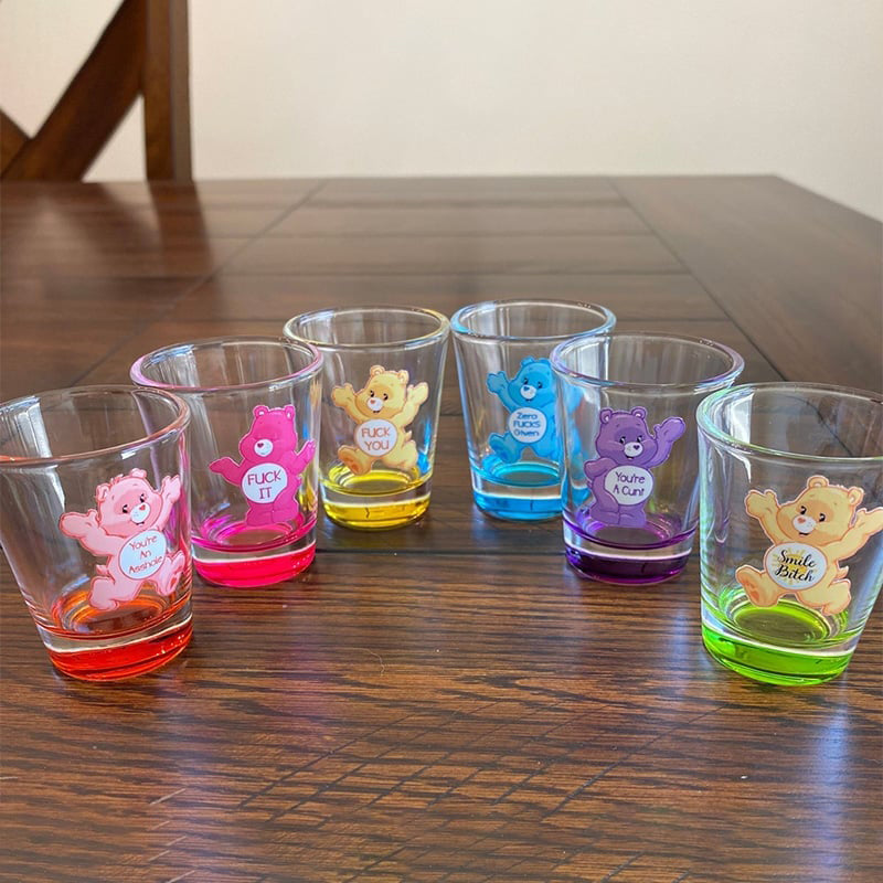 Bicchieri da shot Swear Bears, 6 pezzi