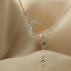 Collana con stella lunare in argento sterling