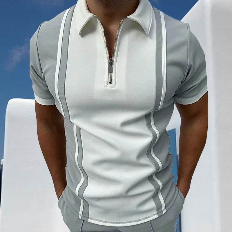 T-shirt polo colorblock