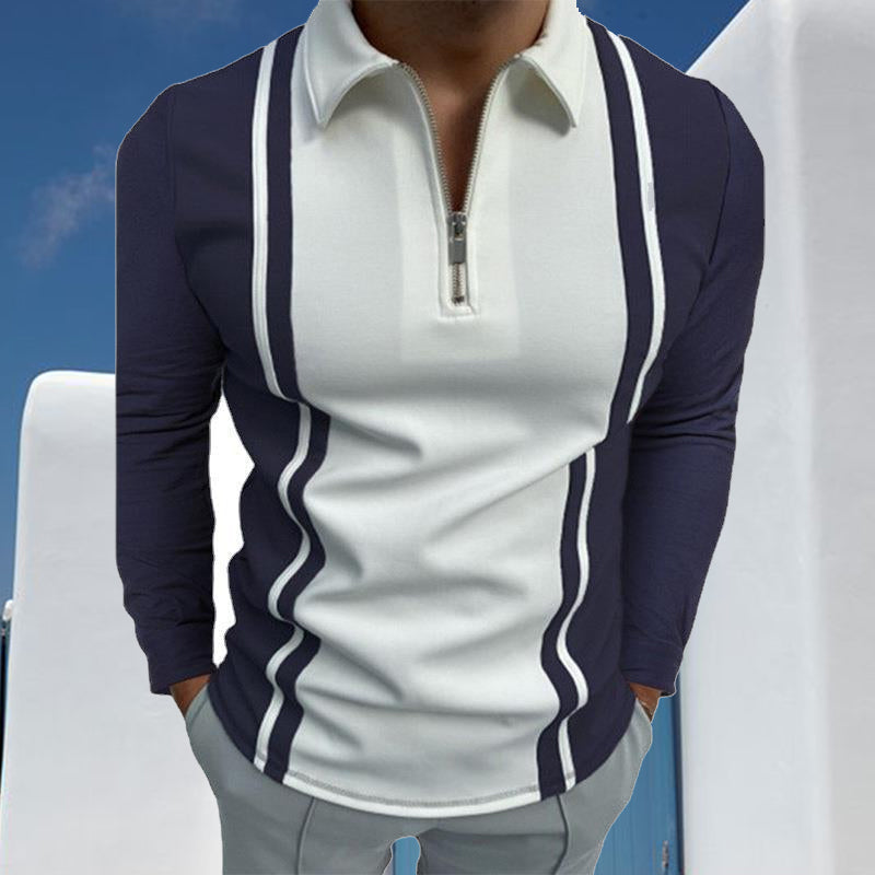 T-shirt polo colorblock