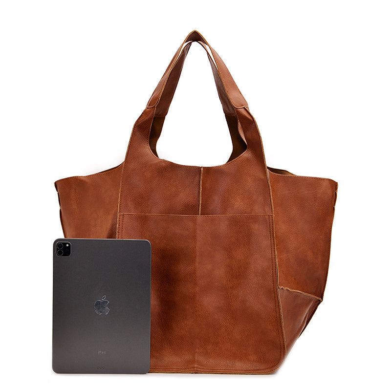 Borse oversize in pelle Weekender
