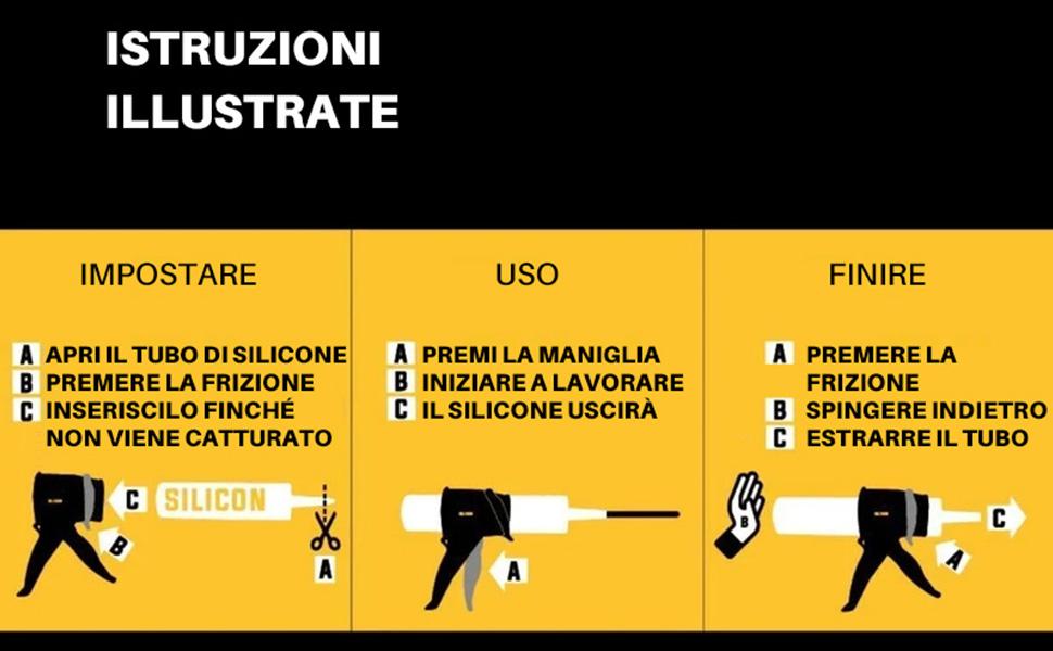 Saker Pistola Silicone Portatile