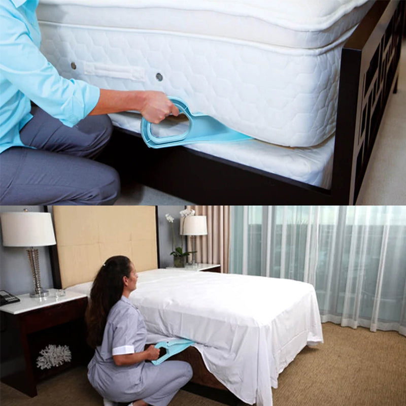 Strumento pratico per la preparazione del letto e il sollevamento del materasso