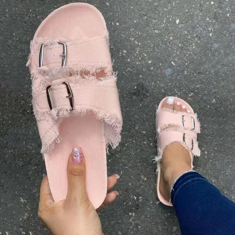 Sandali Casual In Denim Estivo