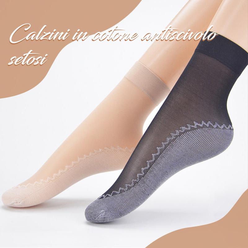 Calzini in cotone antiscivolo setosi