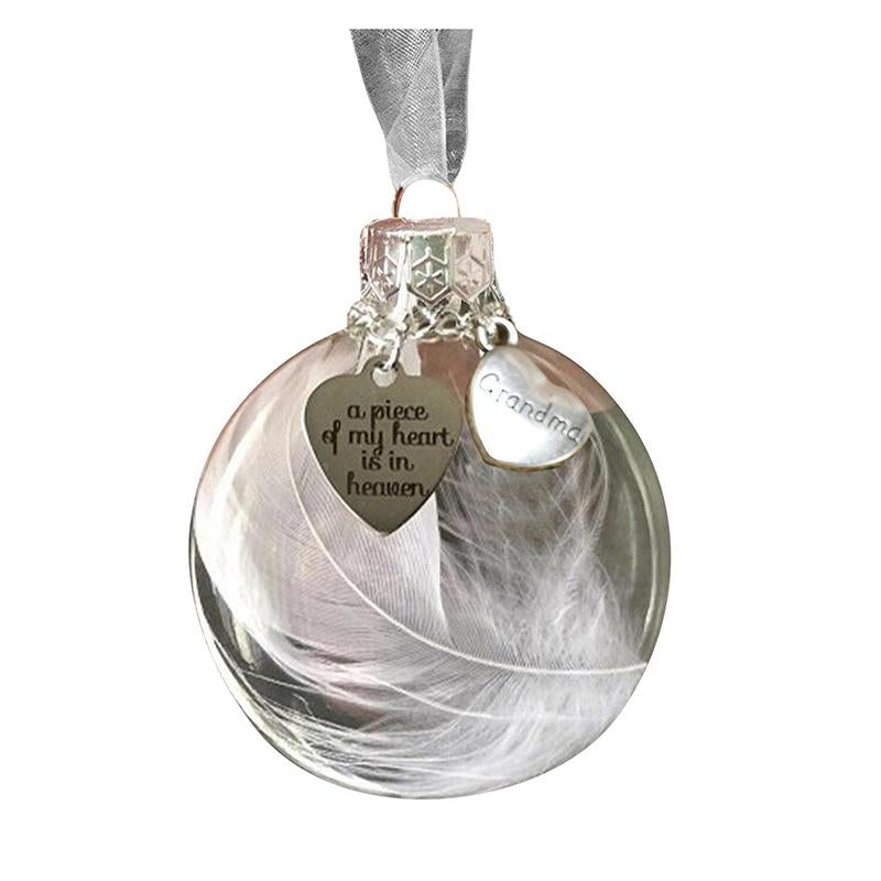 Ornamenti Di Palle Di Piume Di Natale