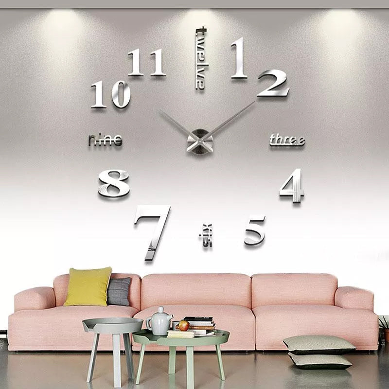 Orologio da parete moderno senza punzonatura fai-da-te