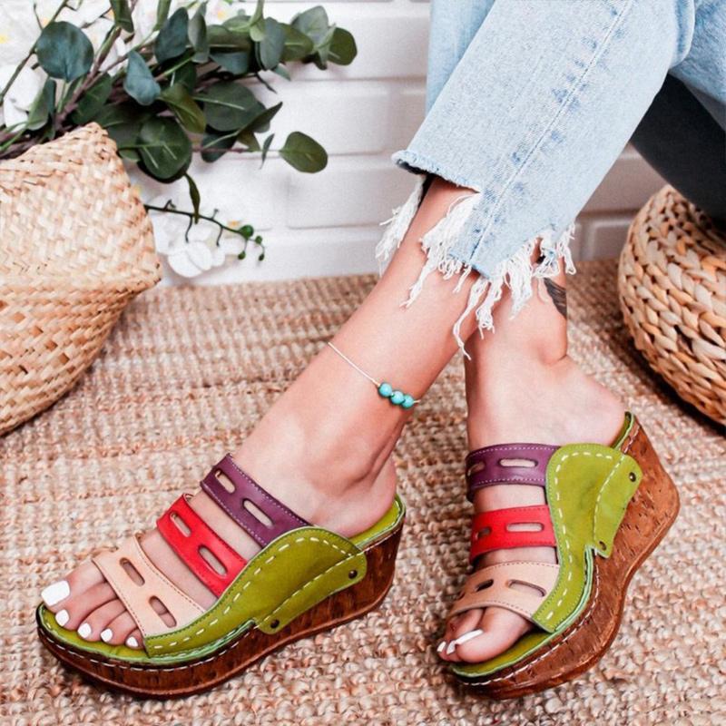 2020 nuove pantofole sandali taglie forti casual da donna