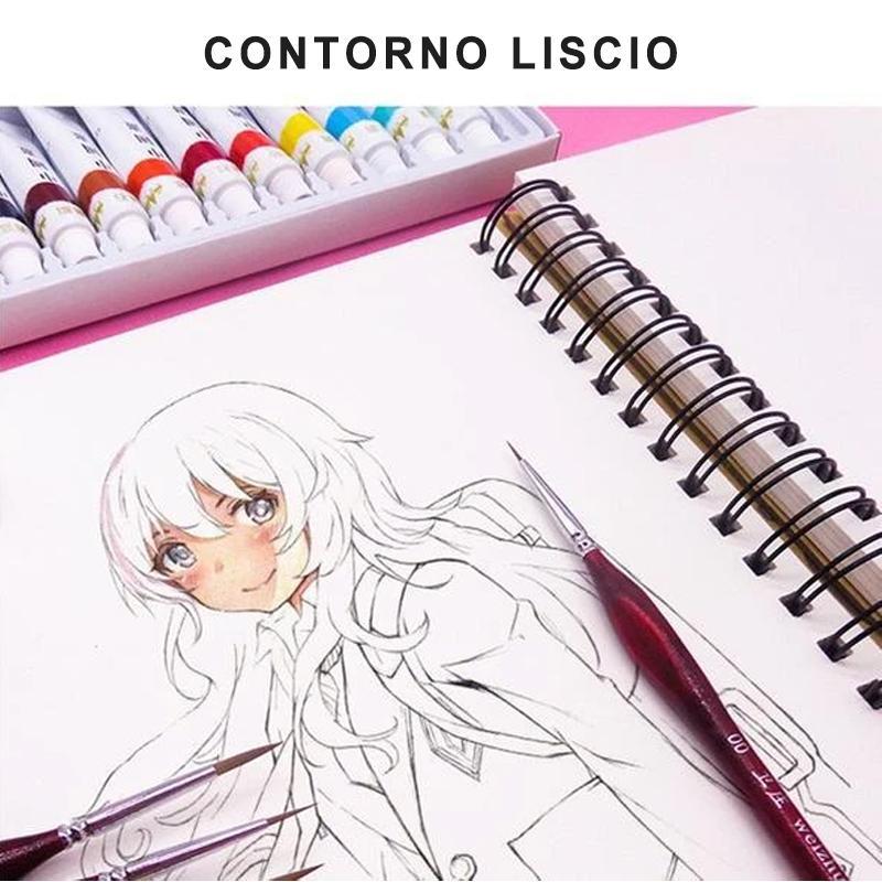 Set di pennelli per dettagli