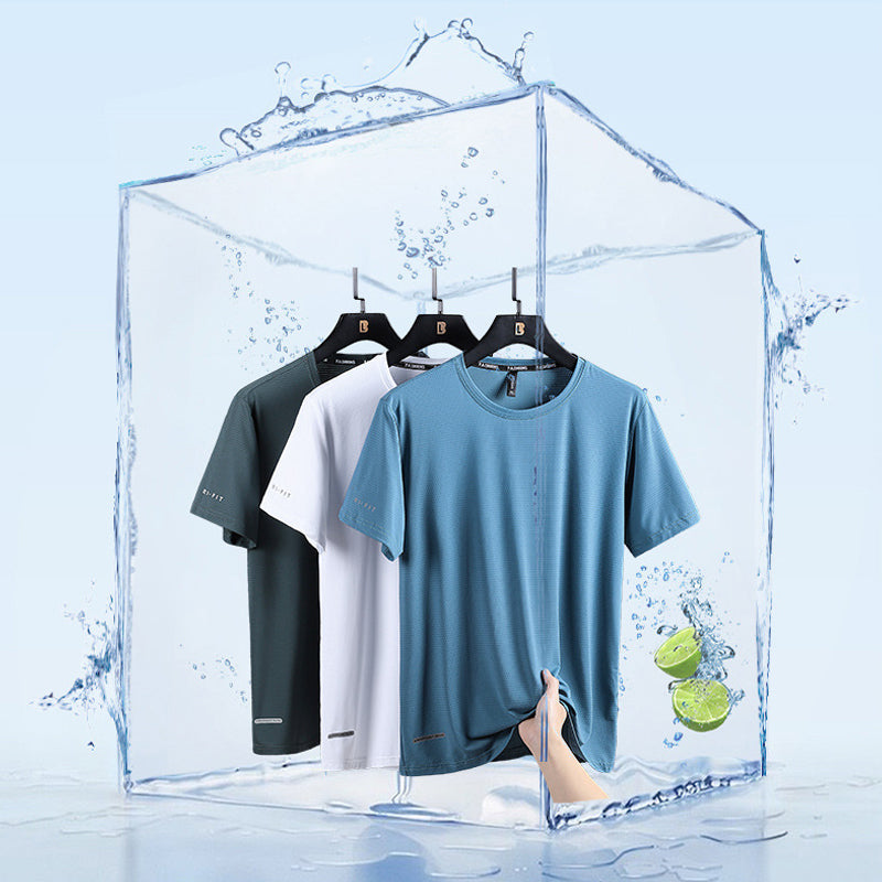 T-shirt in seta di ghiaccio ad asciugatura rapida