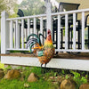 Iron Rooster - dettagli sorprendenti e bellissimi colori - arte del prato e del giardino