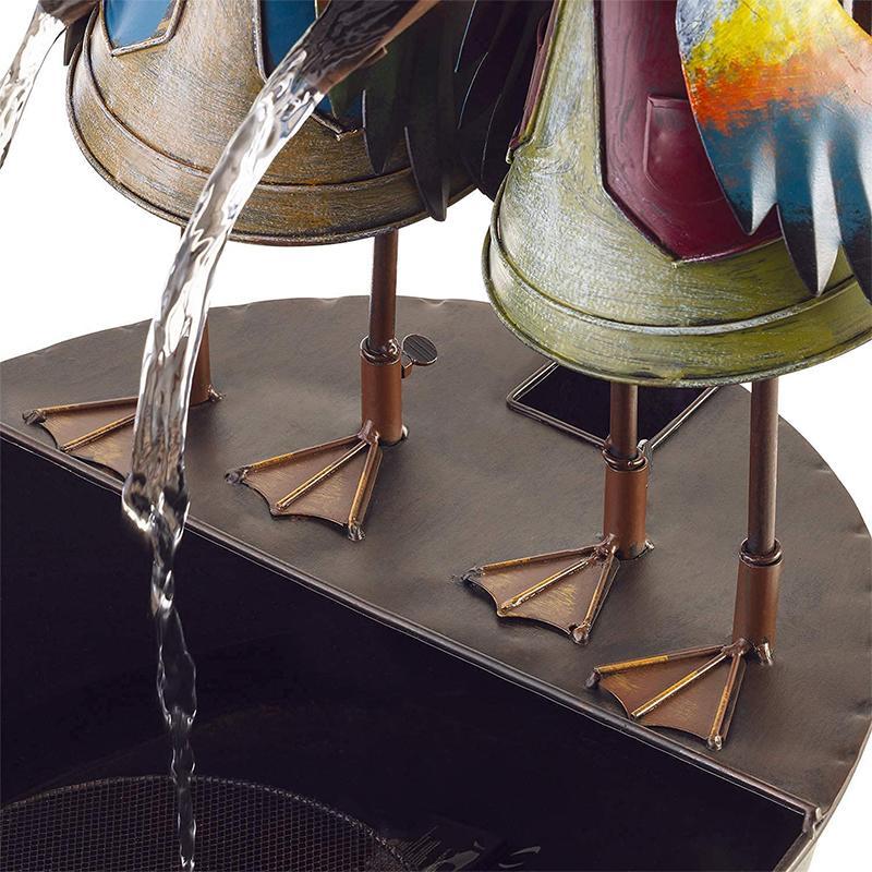 Ornamento creativo della fontana degli animali