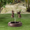 Ornamento creativo della fontana degli animali