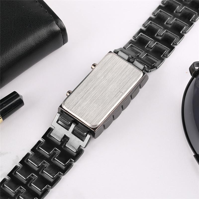 Orologio da uomo digitale con bracciale in acciaio inossidabile Lava LED