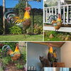 Iron Rooster - dettagli sorprendenti e bellissimi colori - arte del prato e del giardino