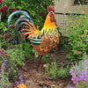 Iron Rooster - dettagli sorprendenti e bellissimi colori - arte del prato e del giardino