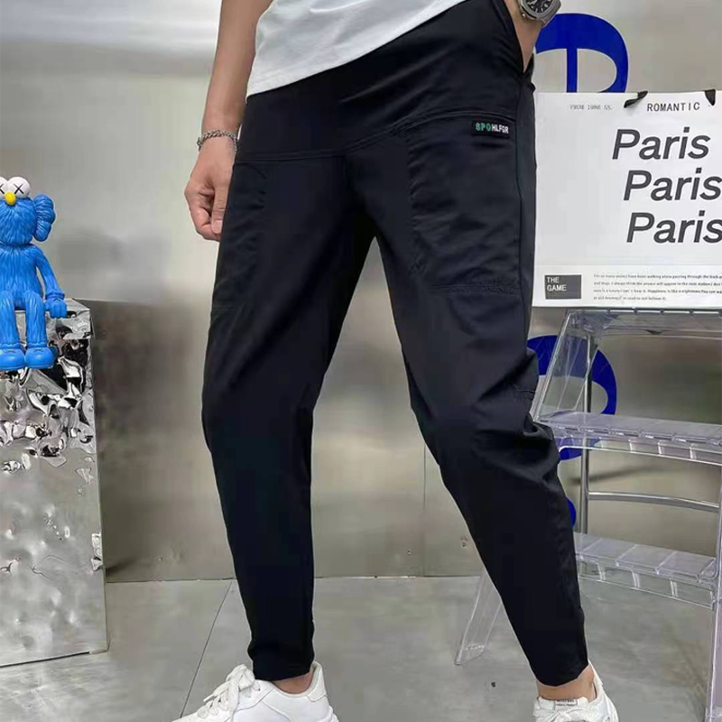 Pantaloni Cargo Uomo Shownicer In Cotone Con Multi Tasche - Jogging Elasticizzati, Casual, Vita Regolabile, Stile Hip-Hop