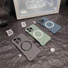 Struttura in fibra di carbonio senza cornice per custodia per iPhone con ricarica magnetica