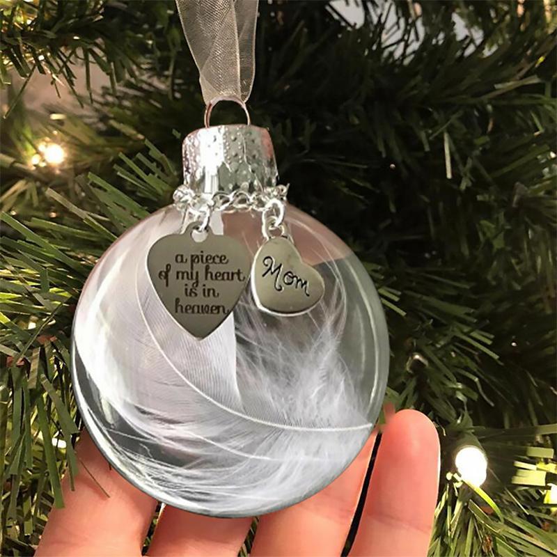Ornamenti Di Palle Di Piume Di Natale