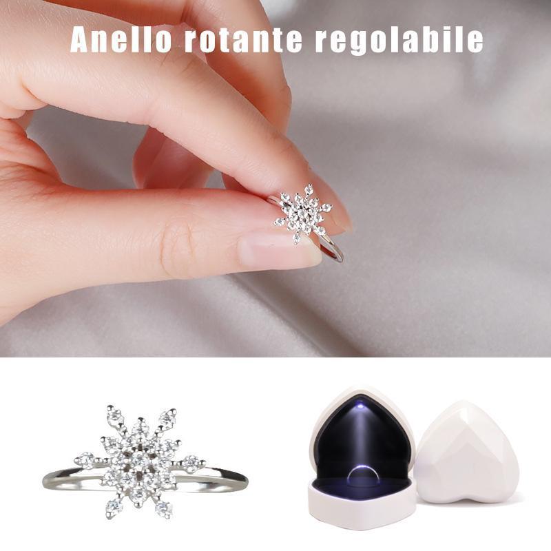 Anello Da Donna Regolabile Con Scatola a LED