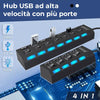Hub USB ad alta velocità con più porte