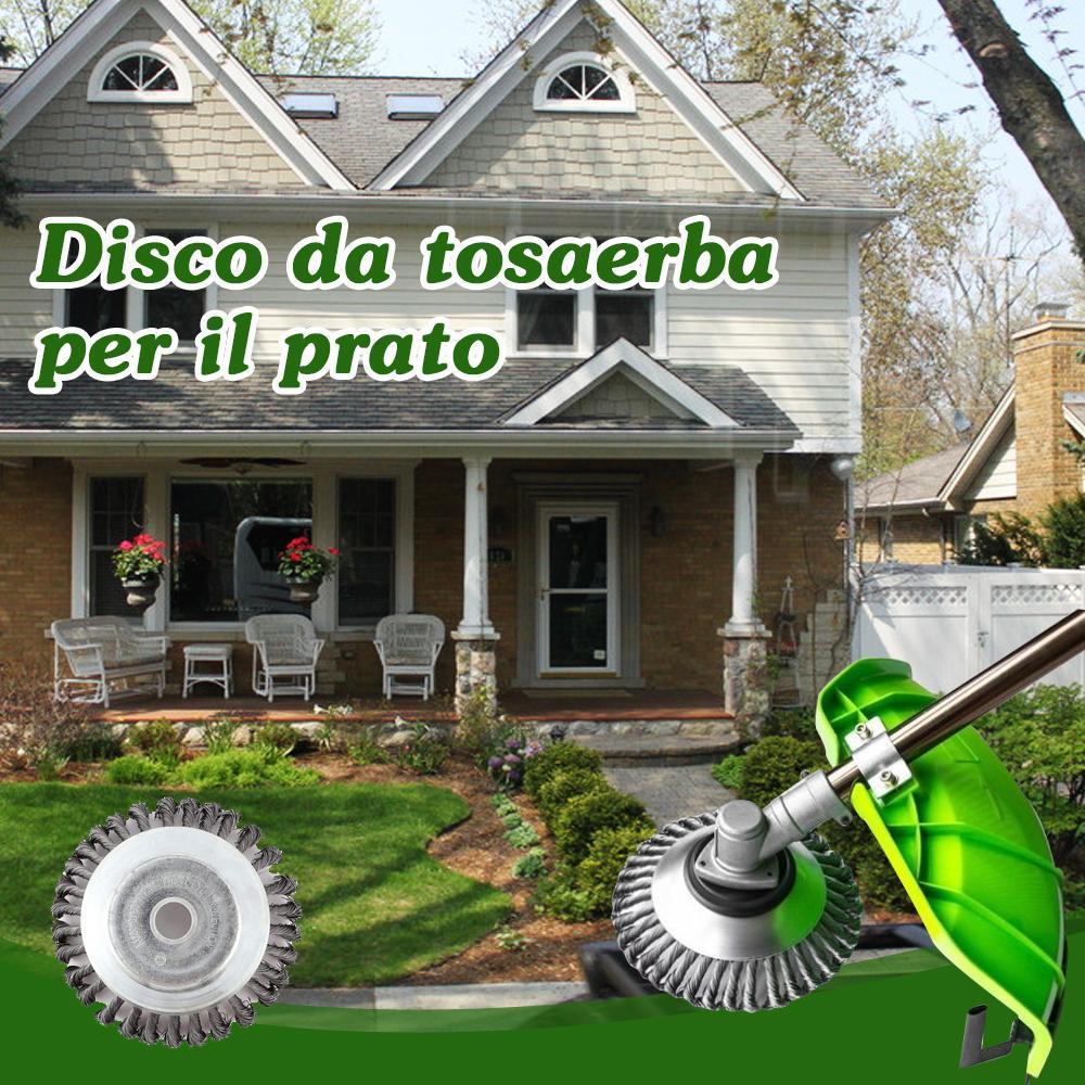 Disco da diserbo in filo acciaio