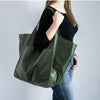 Borse oversize in pelle Weekender