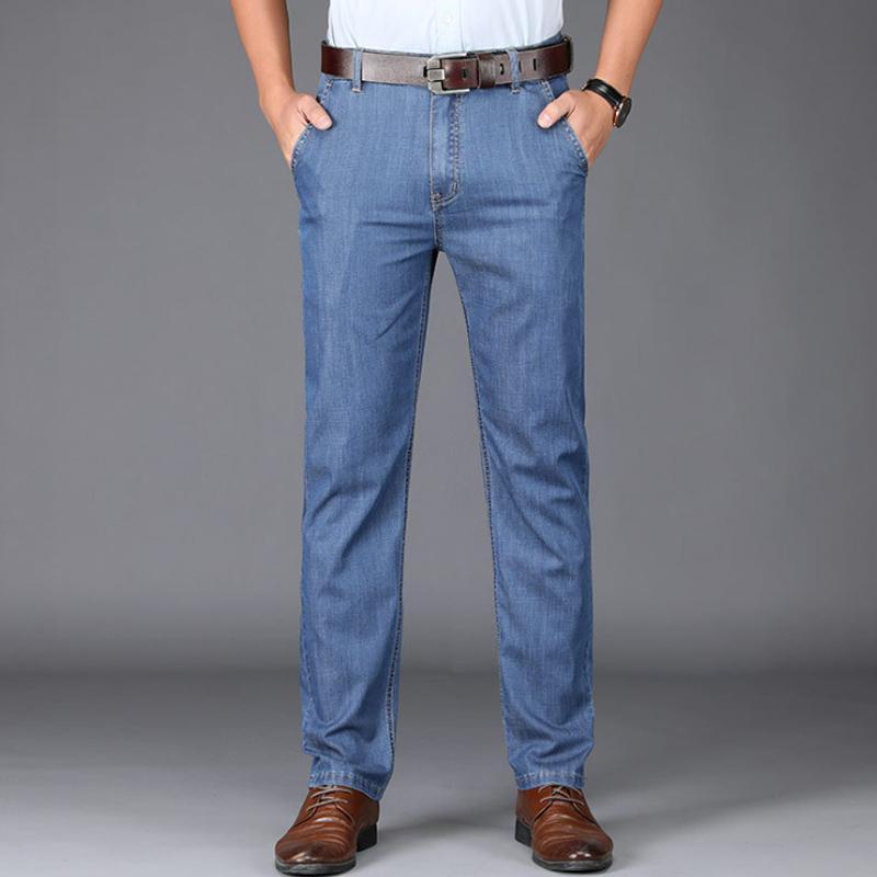 Jeans da uomo micro-elastici ultra-sottili