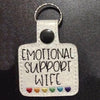 🌈Portachiavi con cuori arcobaleno di supporto emotivo💕
