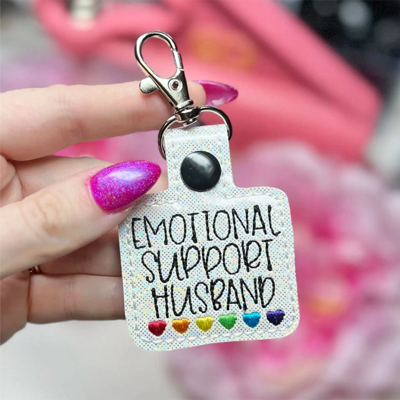 🌈Portachiavi con cuori arcobaleno di supporto emotivo💕