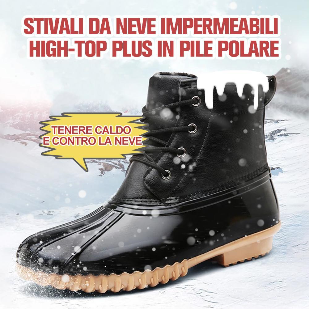 Stivali da neve impermeabili high-top plus in pile polare