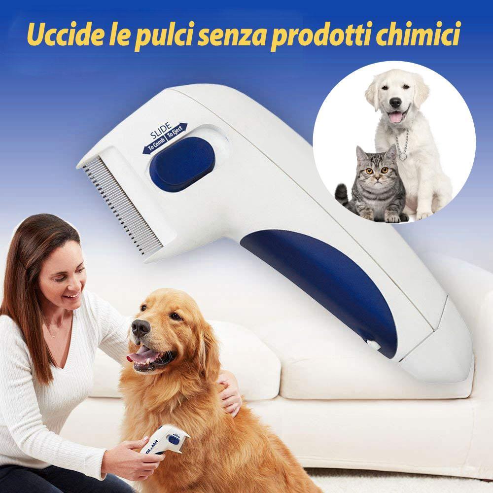 Pettine Elettrica di animali domestici per rimuovere le pulci
