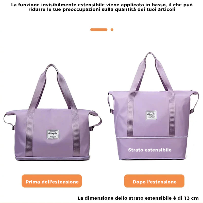 Borsa da viaggio per separazione bagnata a doppio strato ad alta capacità