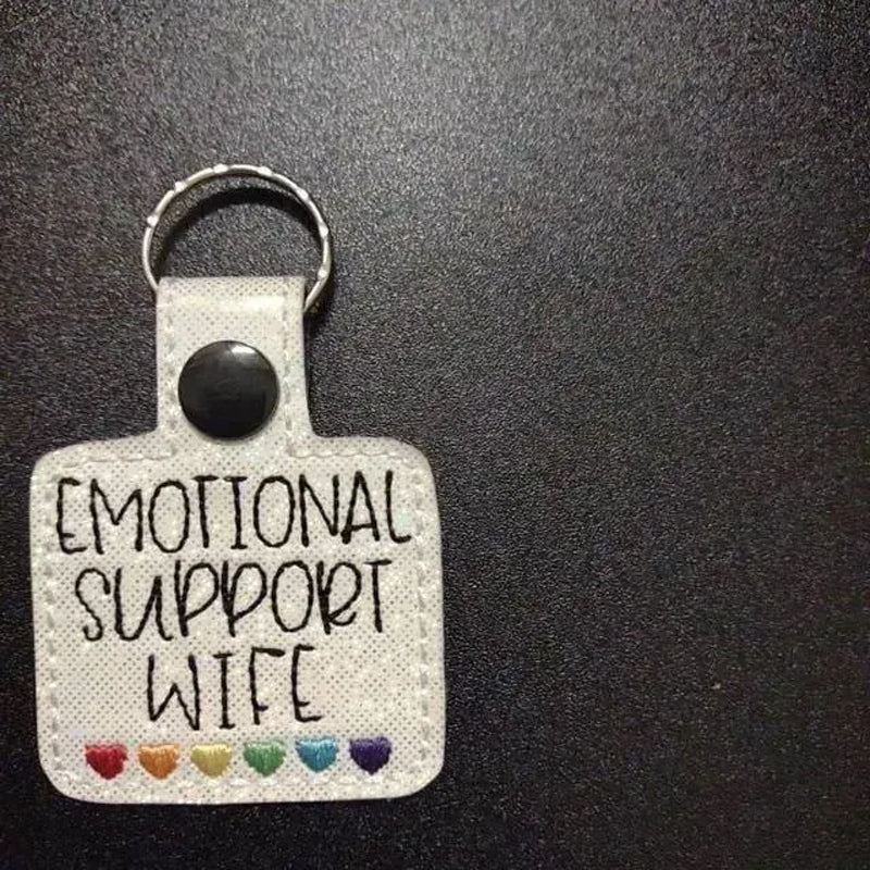 🌈Portachiavi con cuori arcobaleno di supporto emotivo💕