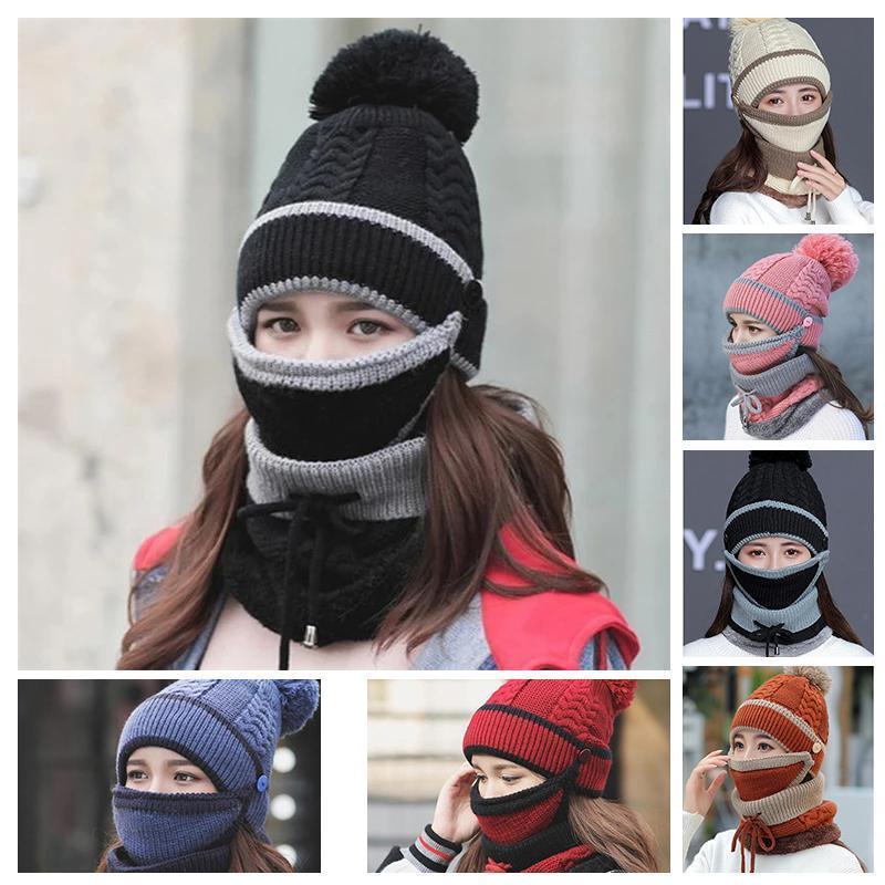 Set di sciarpe invernali da donna 3PCS