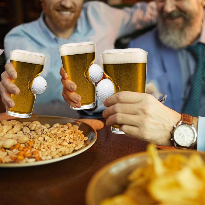 🏑Bicchiere da birra con pallina da golf