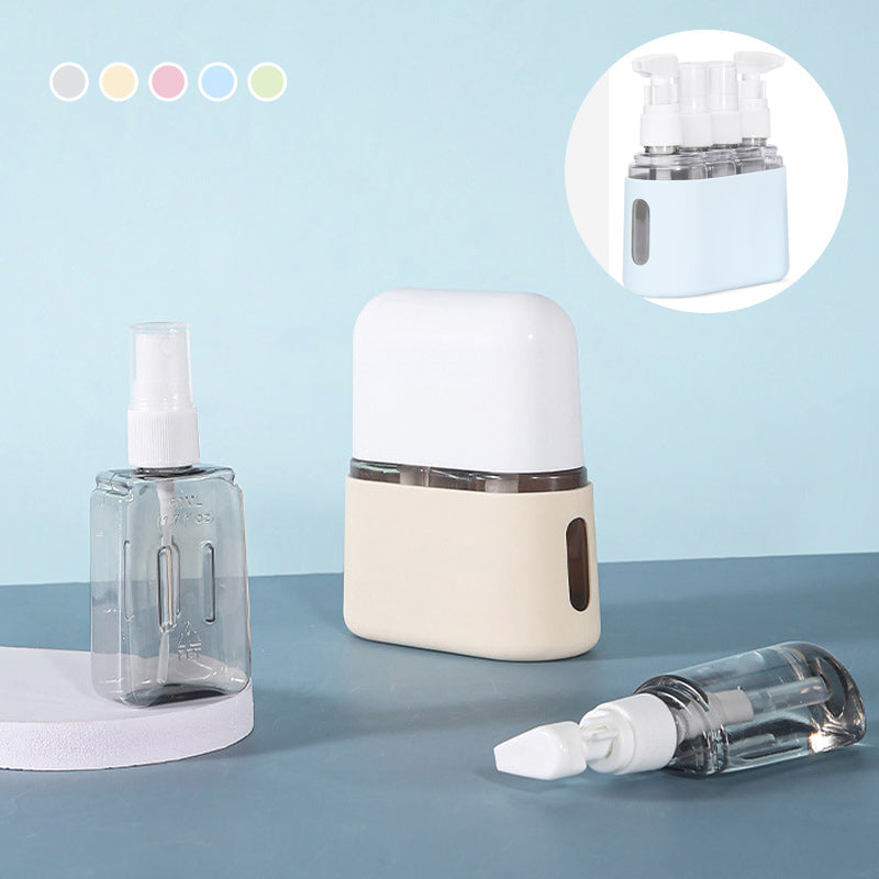 Set di flaconi da viaggio portatili con dispenser per shampoo