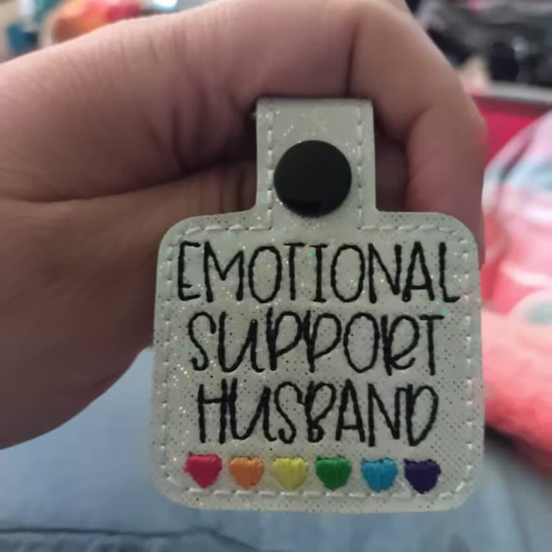 🌈Portachiavi con cuori arcobaleno di supporto emotivo💕